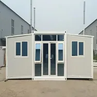 Petite maison de luxe 20 pieds Maison d'agrandissement pliante 1-4 chambres à coucher Maison mobile extensible pouvant vivre seule ou être louée comme hôtel