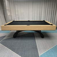 Table de billard de luxe 7/8/9 pieds, prix de gros usine, avec options d'ajout de plateau de table à manger et de plateau de ping-pong