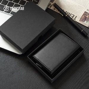 TILONSTAR TG203 Travel Accessories Gifts Men's Business Aluminum Leather Pop up ID Cards RFID Wallet Slim Credit Card Holder - Product Image 6