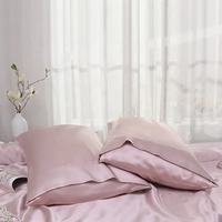 Luxe 6A pur mûrier soie literie taie d'oreiller ensemble Kit 100% soie couvre-lit drap-housse drap plat
