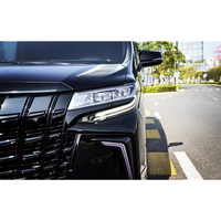 Kit de carrosserie bon prix pour TOYOTA Alphard 2018-2022 mise à niveau au style guerrier noir ensemble de pare-chocs avant avec grille diffuseur arrière