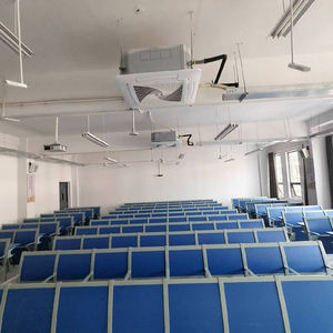 Chaise d'étudiant et bureau d'université modernes en alliage d'aluminium bleu avec tableau d'écriture, combinaison chaise et bureau scolaire - Product Image 5