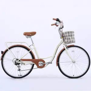 Dinling-Bicicleta de crucero de playa Lowrider, de 7 velocidades, barata, venta al por mayor, Bicicleta de ciudad