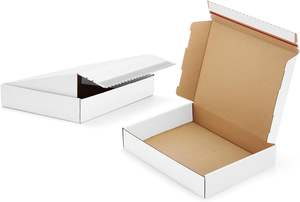 Cajas de Envío Blancas Personalizadas, Cajas de Cartón Autosellables para Empaque, Cajas de Cartón Corrugado para Envíos de Libros, Zapatos y Regalos - Product Image 2