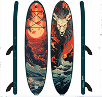 Nouvelle planche de paddle gonflable tout-terrain YASKA YA-AD13 avec pont en EVA antidérapant en tissu Drop Stitch, aileron unique, portable et certifiée