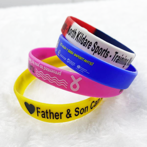 Promosyon hediye ve olaylar için kişiselleştirilmiş özelleştirme kauçuk bileklik silikon özel silikon bilekliği - Product Image 4