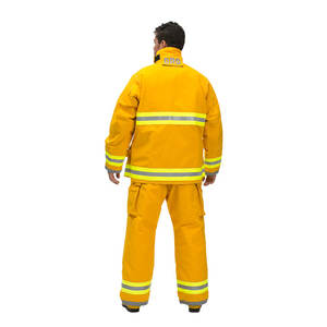 بدلة نار من قماش NFPA Nomex سترة كيفلر صفراء وبانت مع جهاز إنقاذ DRD ، ملابس قتال الحرائق بقشرة ناعمة - Product Image 5