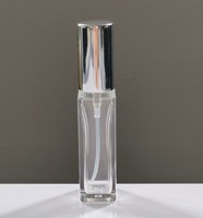 Botol Parfum Kaca Mini Premium Grosir Bentuk Kotak/Silinder 10ml 15ml, Botol Sampel Kosmetik dengan Tutup