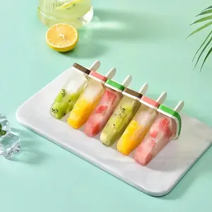 Molde DIY casero para helados y paletas con tapa, molde con forma de sandía para jugo congelado, leche, herramientas de cocina para hacer helados - Product Image 4