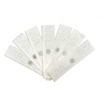 Vente en gros 200 fois 110 degrés lavage lin doux tissé blanc uhf rfid étiquette de blanchisserie pour la gestion des tissus