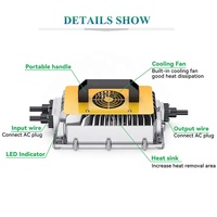 Chargeur de batterie intelligent électrique haute puissance OEM au prix d'usine, 1250W, pour batteries au plomb-acide et LiFePO4, 24V-72V, 30A-15A