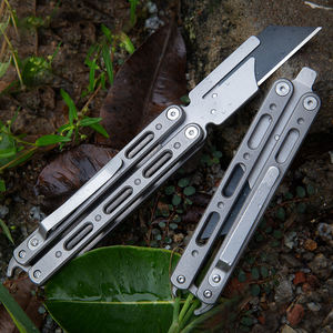 سكين تيتانيوم Balisong قابل للطي سهل الحمل للتدريب في الهواء الطلق و من من من من من من من من من من - Product Image 6