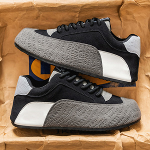 Nouvelles Chaussures de Skateboard Printemps 2026 pour Hommes : Respirantes, en Maille, Résistantes à l'Usure, Blanches, Polyvalentes, Tendance et Décontractées - Product Image 1