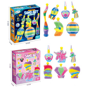 Kit d'artisanat de sable créatif pour enfants, idéal comme cadeau éducatif pour garçons et filles - Product Image 1