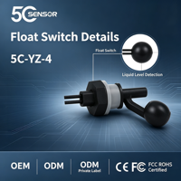 Capteur de niveau d'eau à flotteur en bec de canard PP pour réservoir, aquarium et piscine E-5continents 5C-YZ-4