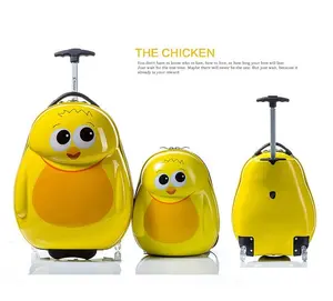 프로모션 최고의 품질 16 인치 OEM 사용자 정의 색상 만화 아이 롤링 수하물 가방
