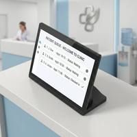 14 İnç Restoran Masaüstü Standlı WiFi Küçük Ekranlı Android Dijital Menü Video Reklam Paneli Ekranlı Tablet Oynatıcı