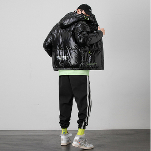 2020 inverno giacca uomo vestito di sudore personalizzare il rivestimento lucido uomo <span class=keywords><strong>puffy</strong></span> giacca - Product Image 2
