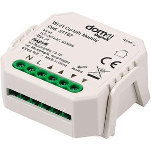 Beghelli Dom-E 81167โมดูลม่าน Wi-Fi IP20แอคชูเอเตอร์อัจฉริยะพลาสติกสำหรับบานประตูหน้าต่างแบบมีมอเตอร์ - Product Image 1