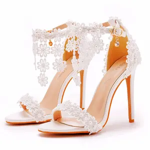 Chaussures de mariage pour femmes Sandales à talons hauts pour femmes Sandales sexy pour mariage Chaussures de mariage pour femmes