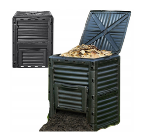 Bac à <span class=keywords><strong>compost</strong></span> <span class=keywords><strong>de</strong></span> jardin en plastique grande capacité 300L, bac à <span class=keywords><strong>compost</strong></span> résistant aux intempéries - Product Image 1