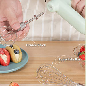 Batidora <span class=keywords><strong>de</strong></span> Mano Eléctrica <span class=keywords><strong>de</strong></span> 4 velocidades, batidora <span class=keywords><strong>de</strong></span> huevos con 2 <span class=keywords><strong>varillas</strong></span> agitadoras desmontables, batidor para hornear en la cocina casera - Product Image 6