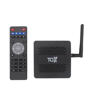 TOX1 Android Tv kutusu 9 akıllı Tv kutusu 4GB 32GB Amlogic S905X3 Dual Band Wifi ekstra anten BT4.2 4K Set top Box