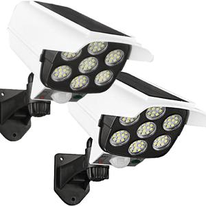 Lámpara Solar de Pared con Sensor de Movimiento, Simulación de Cámara de Seguridad LED Antirrobo - Product Image 6