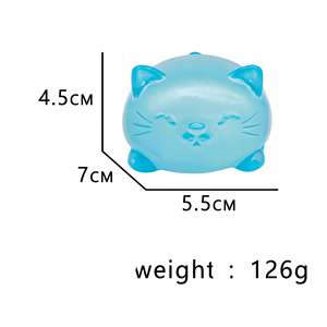 Pelota Antiestrés de Maltosa con Forma de Cono de Crema para Gatos, Juguete Blandito de Silicona de Rebote Lento para Gatos, Juguete Sensorial para Gatos - Product Image 2