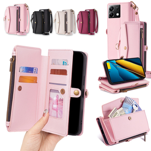 เคสโทรศัพท์มือถือหนังแม่เหล็กแบบฝาพับมีซิปสำหรับ Xiaomi X6 <span class=keywords><strong>poco</strong></span> X6 Pro X5 X2 <span class=keywords><strong>X3</strong></span> X4 - Product Image 1