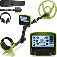 Détecteur de métaux rechargeable pour adultes, 5 modes professionnels avec une précision accrue, bobine étanche de 10 pouces pour la détection de l'or