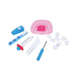 Jeu de rôle en bois pour dentiste, les enfants se font passer pour des médecins et examinent les dents, ensemble de jeu - Product Image 6