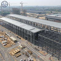 Entrepôt préfabriqué en structure métallique certifié CE / Atelier en structure métallique légère / Bâtiment industriel en structure métallique