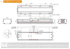 Module linéaire KHMOS HYS170 G2525 50mm avec couvercle anti-poussière pour <span class=keywords><strong>portique</strong></span> XYZ, entrepôt AGV, expédition le jour même - Product Image 6
