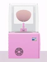 Draagbare roze mini desktop suikerspinmachine, automatische elektrische suikerspinmaker voor thuis, verjaardagsfeestjes en kleine bedrijven