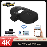 HOLROADX Enregistreur vidéo 4K Plug&Play pour GWM VV7 2019, vision nocturne, enregistrement en boucle, contrôle par application Wifi, capteur G