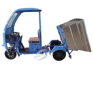 Tricycle électrique à trois roues pour la collecte des déchets, 500L en acier inoxydable, avec moteur 500W, charge utile de 100-200kg, autonomie de 50-70km - Product Image 5