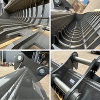 Godet de terrassement double haute qualité pour excavatrice 3-100 tonnes, idéal pour les industries de la construction et agricoles, avec fonction de ramassage de racines et de criblage de gazon