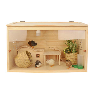 Caja de Cría de Gallinas de Madera, Casa Rectangular para Mascotas, Jaula Multifuncional para Mascotas Pequeñas - Product Image 5
