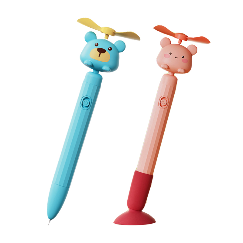 Креативная Милая ручка-веер с регулируемым углом, мини-веер, ручка для письма, мягкий клей-веер, ручка-веер с листьями, подарок для студента