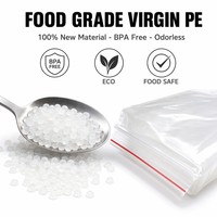 Sacs refermables en PE réutilisables, fermeture éclair rouge, transparents, hermétiques, résistants à l'humidité, résistants à la chaleur, sacs en plastique polyéthylène pour salades