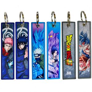 200 Designs Printing Woven Fabric Keychains Cartoon Rings Lanyard Embroidery Anime Jet Key <b>Tags</b> - Product Image 4