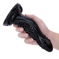 Dildo réaliste de qualité supérieure pour femmes, grand modèle, en PVC souple de qualité médicale, noir