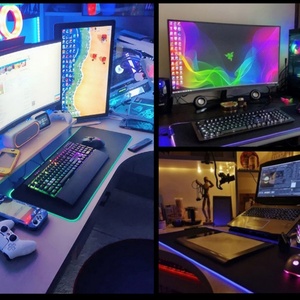 Large LED RGB Colorful Light Luminous Desktop Mouse Keyboard Pad Carpet <b>Computer</b> <b>Accessory</b> - Product Image 6