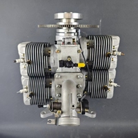 Moteur de drone RC à essence à quatre cylindres JRDH 700 à deux temps avec démarreur électrique et EFI et générateur