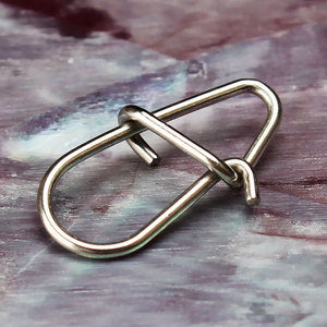 ตะขอเกี่ยวสแตนเลสแบบหมุนได้ สำหรับตกปลา ตัวเชื่อมต่อแบบหัวเข็มขัดคู่ สำหรับอุปกรณ์ตกปลา บรรจุ 100 ชิ้นต่อแพ็ค - Product Image 3