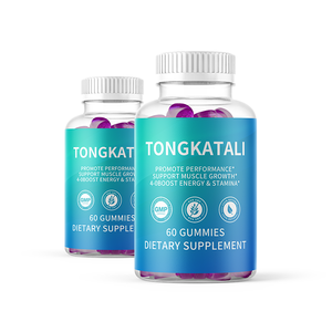 Hochwertige Grüne Peptid-Energie-Gummis für Männer zur Verbesserung der Immunität Tongkat Ali Gummibärchen für Erwachsene 500mg 60 Stück - Product Image 1