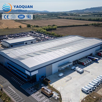 Bâtiment d'entrepôt en acier à grande portée pour l'expansion d'usine industrielle avec structure portique préfabriquée