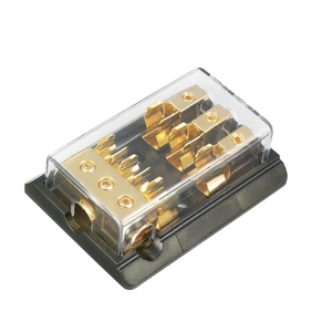 جودة عالية 12V-24V سيارة سيارة السيارات الصوت 10*38 فتيل AGU حامل الصمامات 3X4GA المدخلات 3X8GA إخراج السيارة حامل الصمامات الصوت - Product Image 5