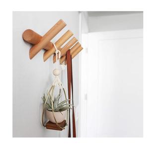 Porte-clés décoratif en bois, porte-chapeaux en bois, crochets muraux en bois pour salle de bain, entrée, placard - Product Image 4
